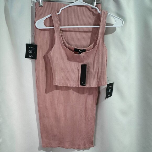 Lulu's Pink Ribbed Midi Dress - Picture 9 of 10